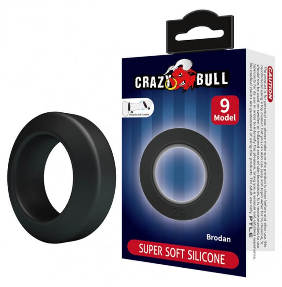 CRAZY BULL - Brodan Super Soft Silicon Male Delay Cock Rings (Model 9) CRAZY BULL - Brodan Super Soft Silicon Male Delay Cock Rings (Model 9)